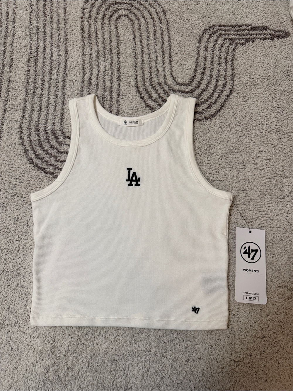 LA Dodgers White Tank Top